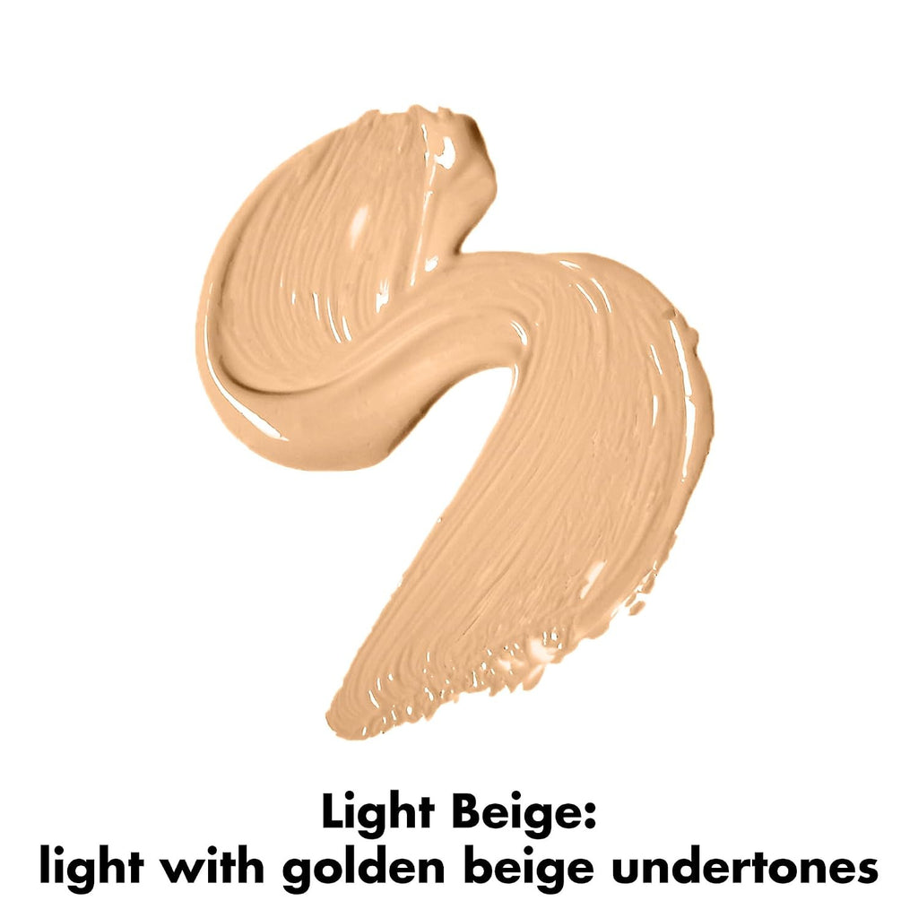 Hydrating Full Coverage Concealer Light Beige - Long-Lasting, Crease-Resistant