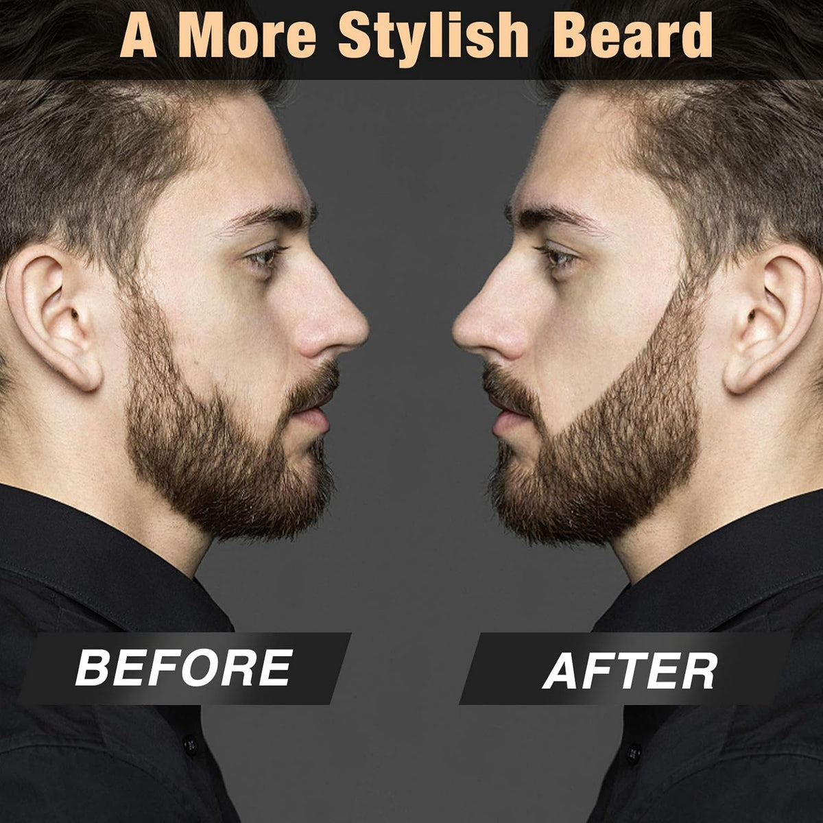 Waterproof Beard Pencil Filler for Men - Natural Look, Long Lasting, Easy to Use