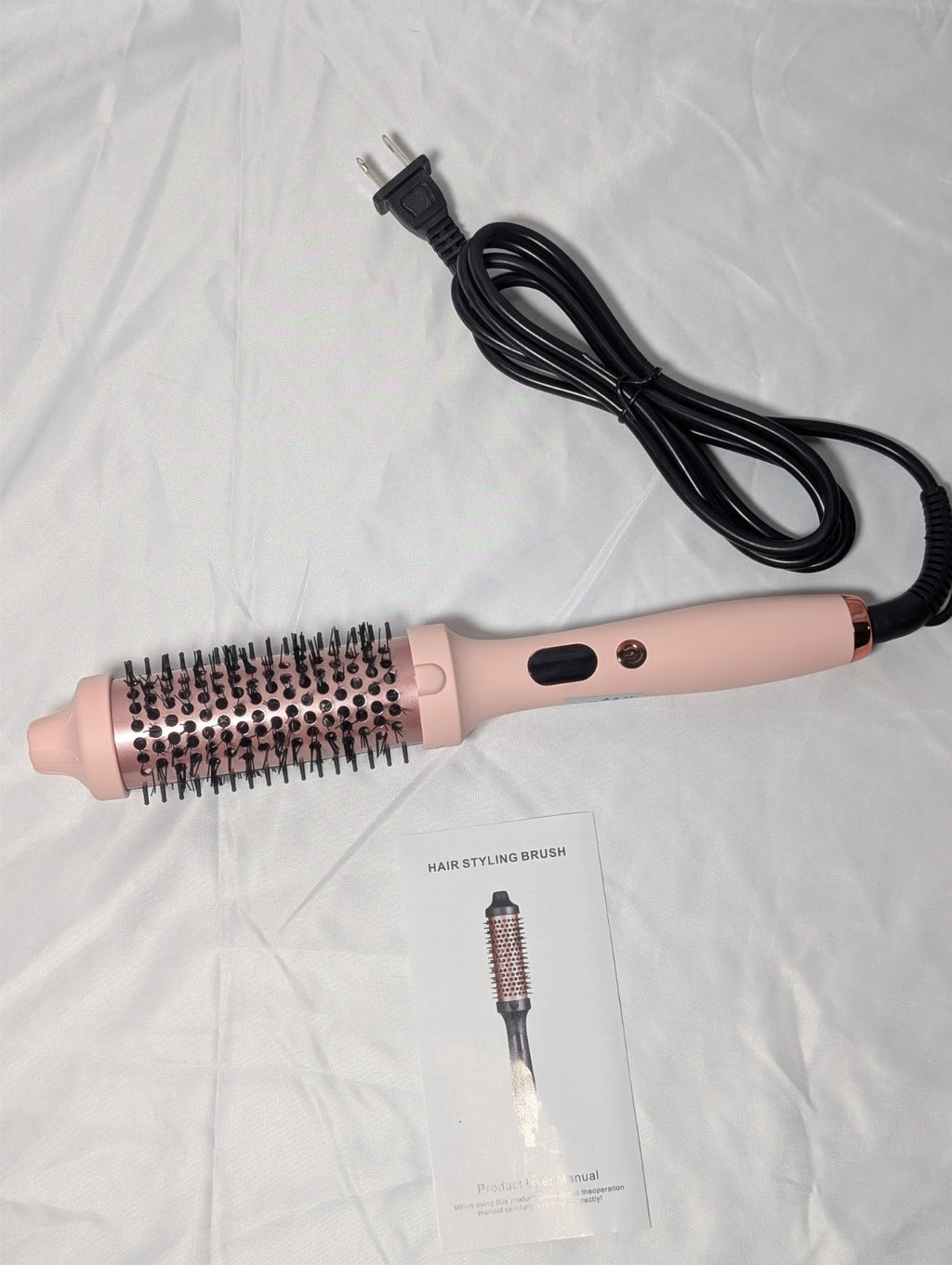1.5-Inch Heated Ceramic Round Styling Brush with 3 Temperature Settings