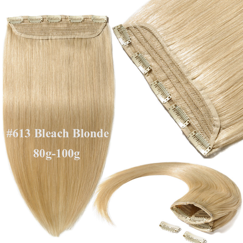 Real Human Hair Clip-In Extensions 8-24 Inch Body Wave Thick Full Head