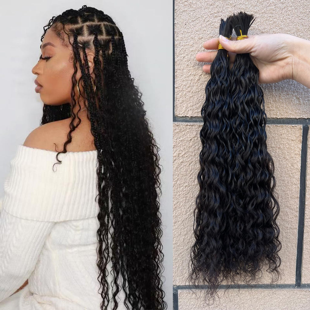 Human Hair Extensions 20 Inch Deep Wave Double Drawn Virgin Brazilian Hair