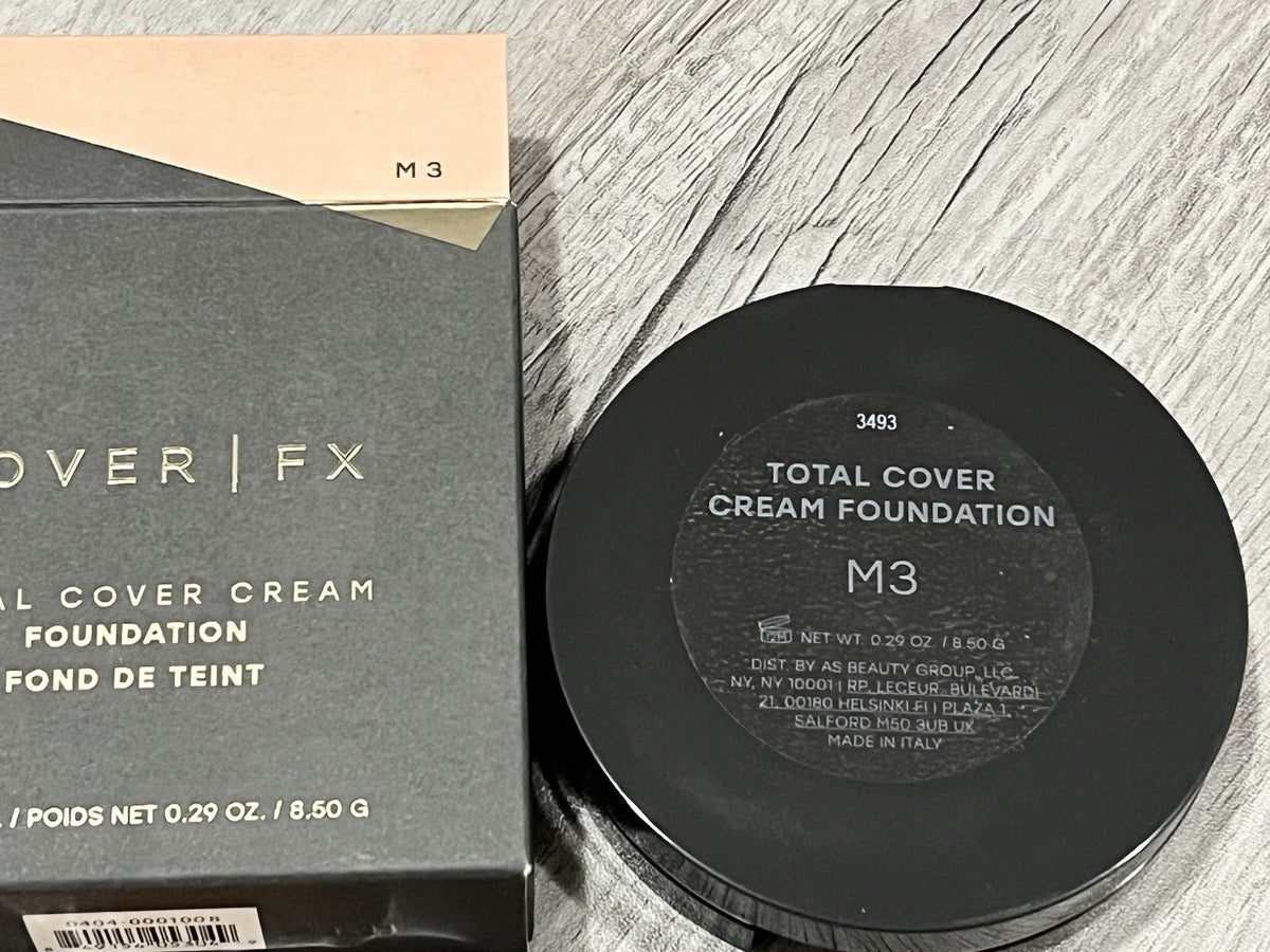 Cover FX Total Cover Cream Foundation M3 Medium Full Size - Skin-Care Makeup