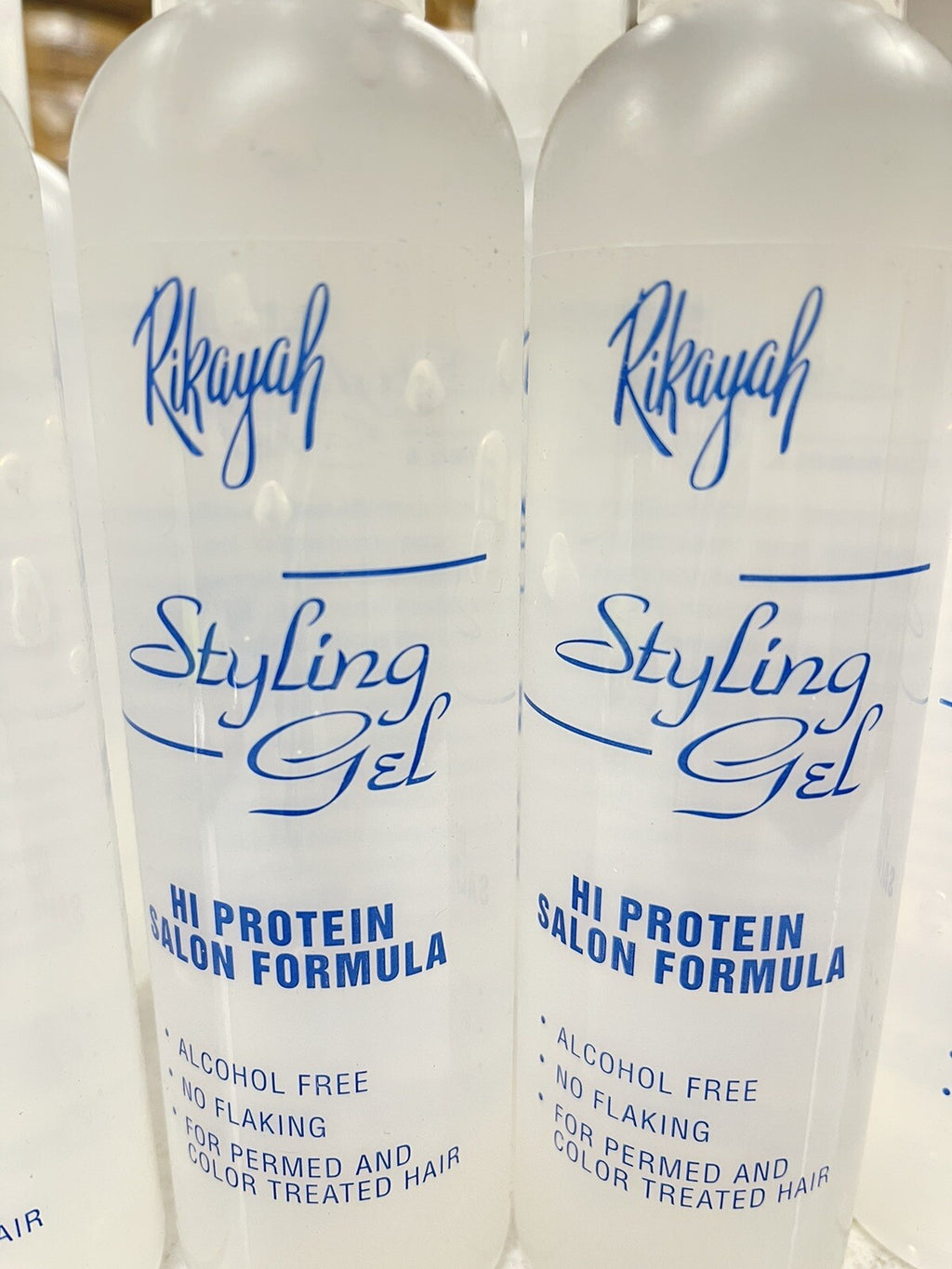 Alcohol-Free Hair Styling Gel - Hi Protein Salon Hold, 12 Bottles