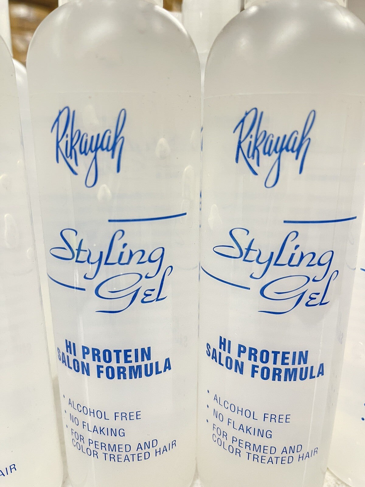 Alcohol-Free Hair Styling Gel - Hi Protein Salon Hold, 12 Bottles