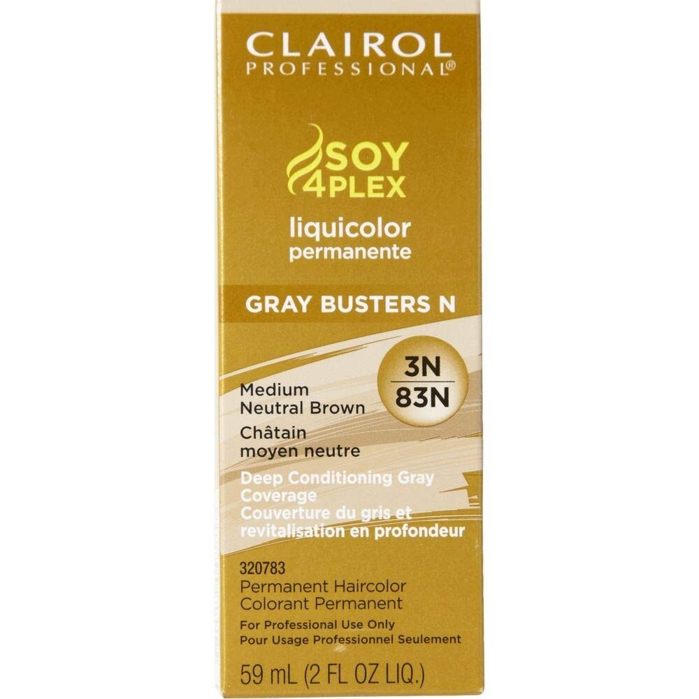 Professional Permanent Hair Dye 83N Medium Neutral Brown 2oz - 6 Pack