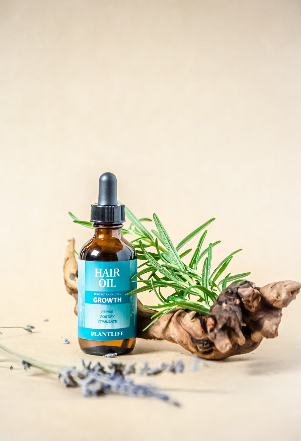 Plantlife Natural Hair Oils for Growth & Nourishment - Organic Botanical Blend