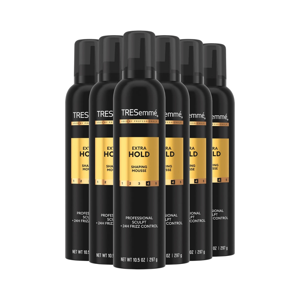 Extra Hold Volumizing Hair Mousse 10.5 oz - 6 Pack for Long-Lasting Style