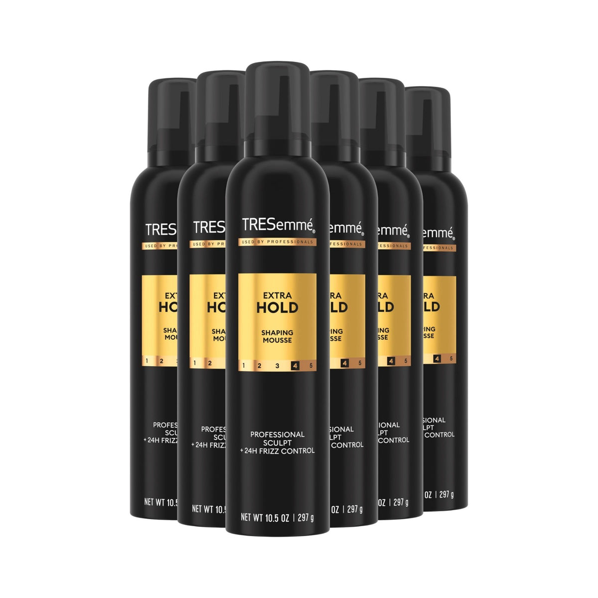 Extra Hold Volumizing Hair Mousse 10.5 oz - 6 Pack for Long-Lasting Style