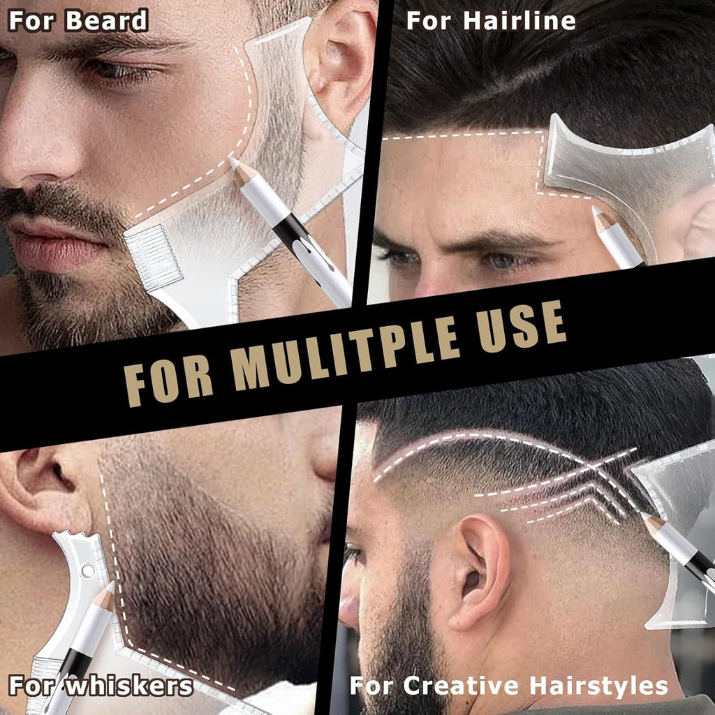 White Barber Pencil for Hairline & Beard Shaping - Precise Lineup Tool