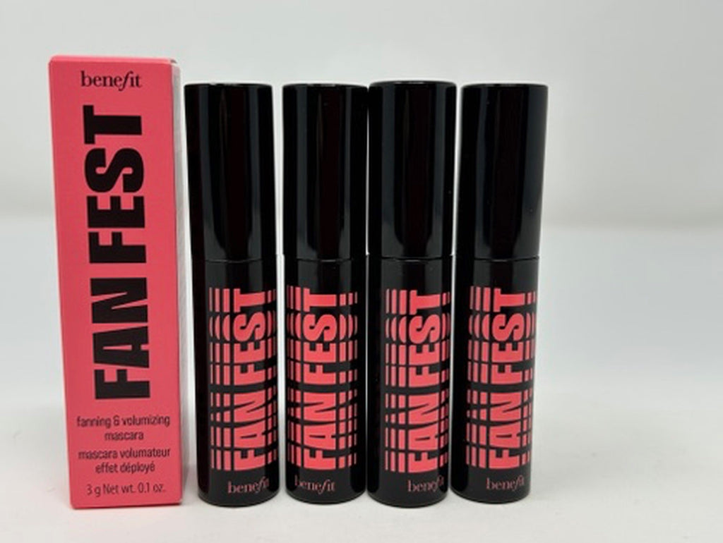 Benefit Fan Fest Volumizing & Fanning Mascara Set - Hyper Black 4 Pack