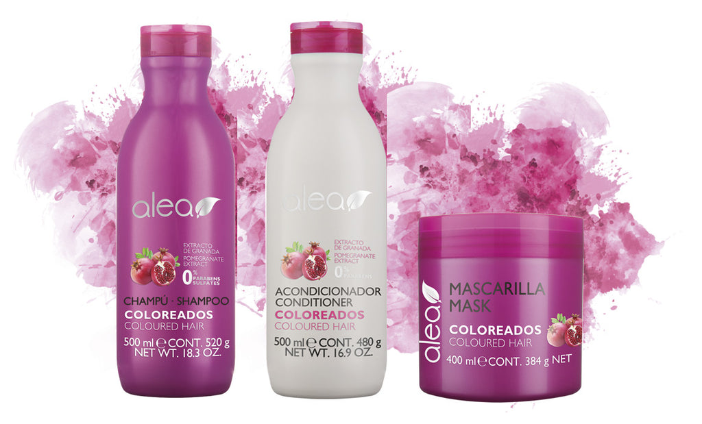 Color-Treated Hair Shampoo, Conditioner & Mask System with Pomegranate Extract