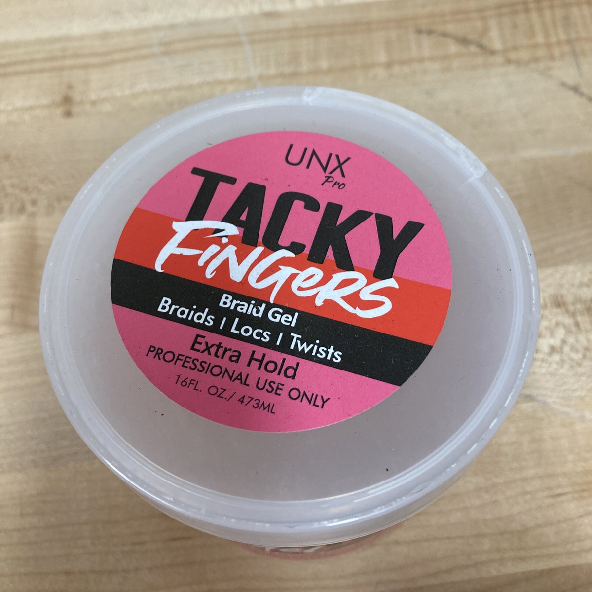16 oz Tacky Fingers Braid Gel for Hair Styling - Strong Hold