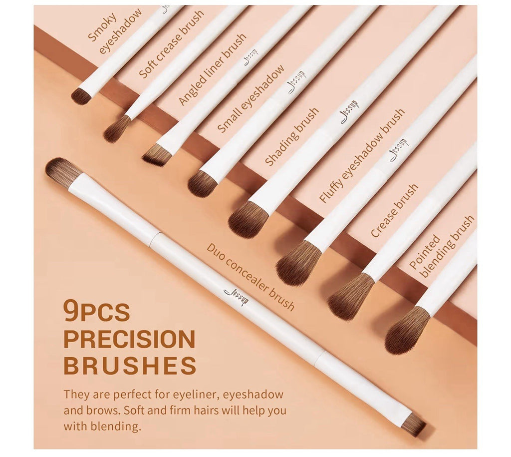 14Pcs Makeup Brush Set with Synthetic Powder Contour & Eye Brushes