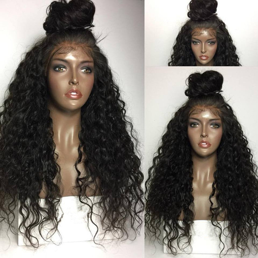 Synthetic Lace Front Wigs for Black Women Loose Curly Wave Heat Resistant Synthetic Hair
