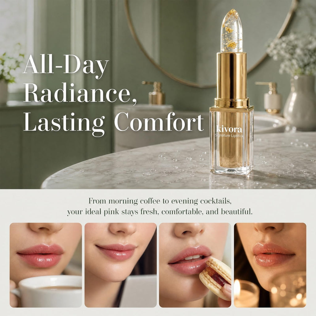 Color-Changing Lipstick for Mature Lips Long Lasting Hydrating Lip Color