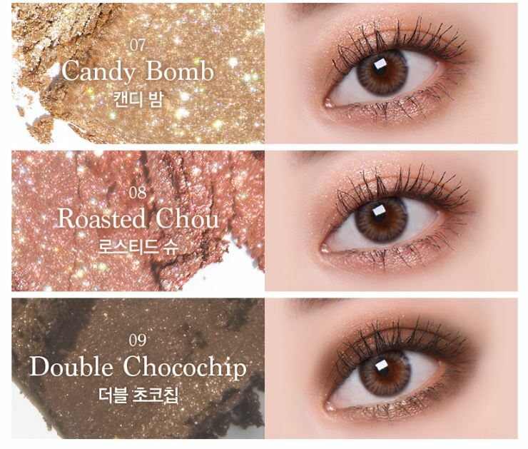 Eyeshadow Palette with Matte, Shimmer & Glitter Textures - Multiple Color Options