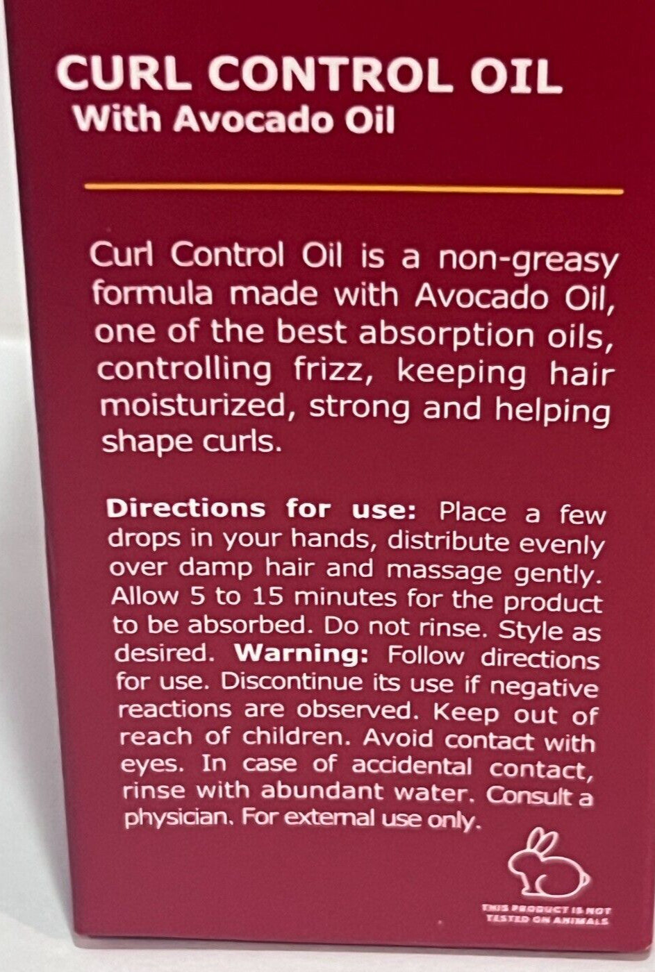 Curl Control Oil with Avocado Oil for Frizz & Shine - Firenze