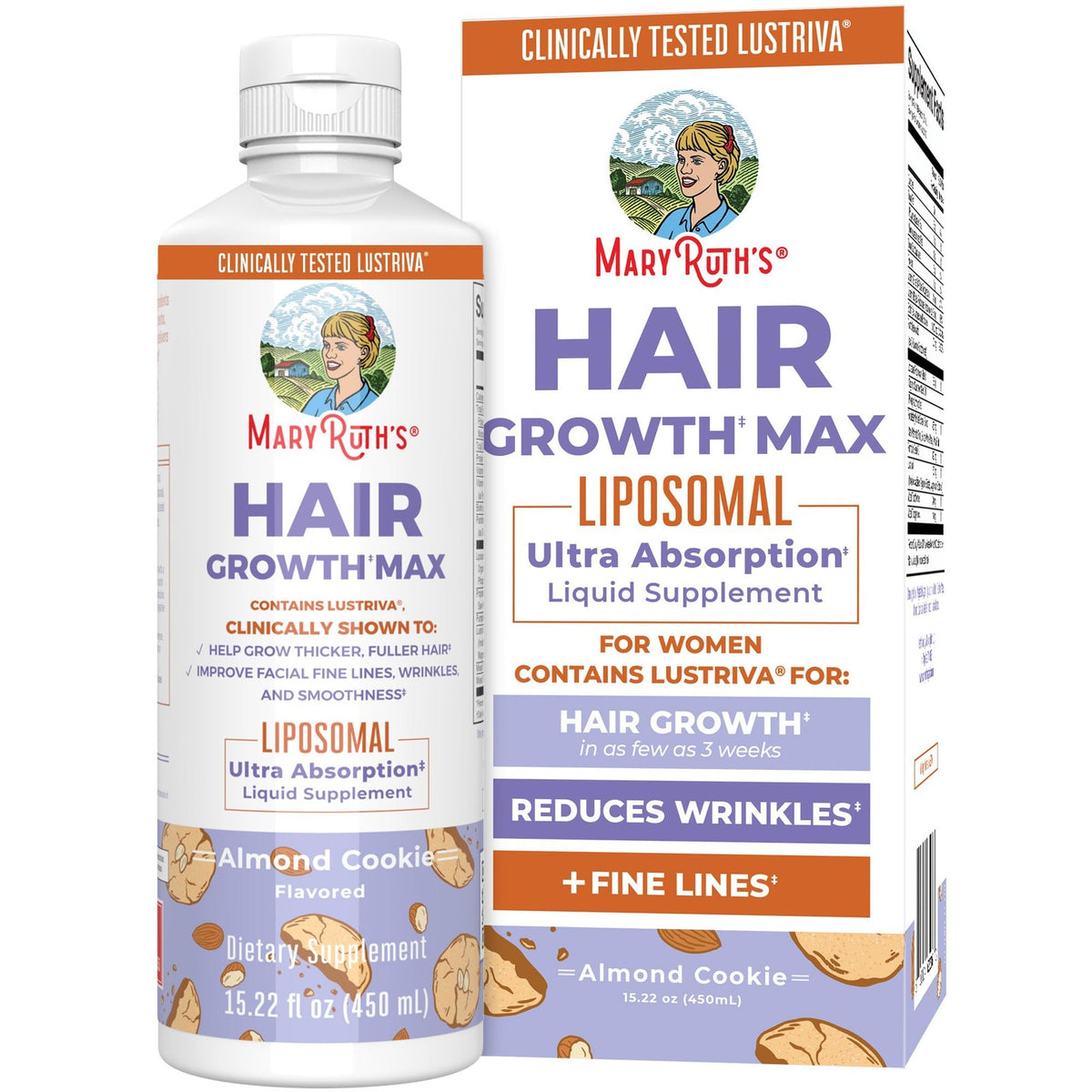 Hair Growth Max Liposomal Biotin - Thicker Hair & Skin Support, 15.22oz