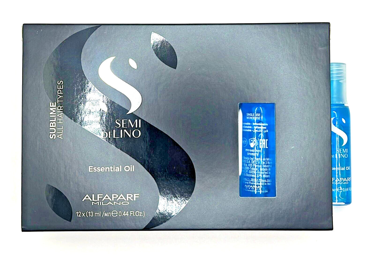 Alfaparf Semi Di Lino Sublime Hair Oil for All Hair Types - 12 Vials