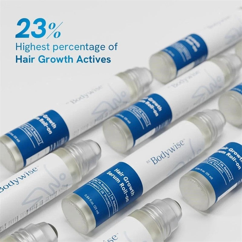Hair Growth Serum Roll-On with Rosemary & Redensyl - 25ml, Anti-Hair Loss Treatment