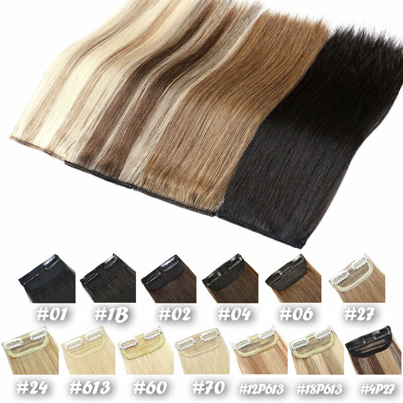 Seamless Clip-In Hairpiece Extensions for Natural Looks - Remy Human Hair