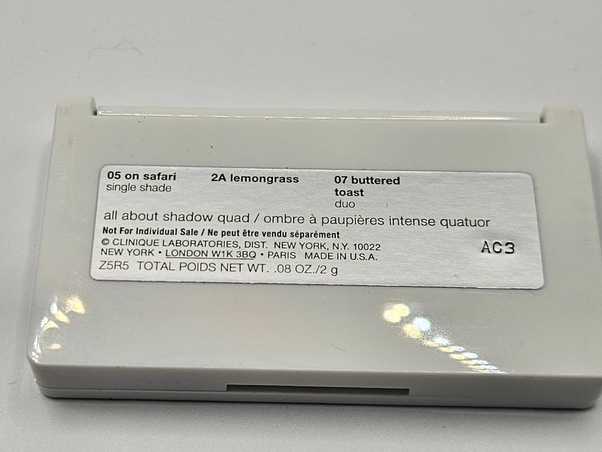 Clinique All About Shadow Eye Shadow Duo - 05 On Safari 02 Lemongrass 07 Buttered Toast