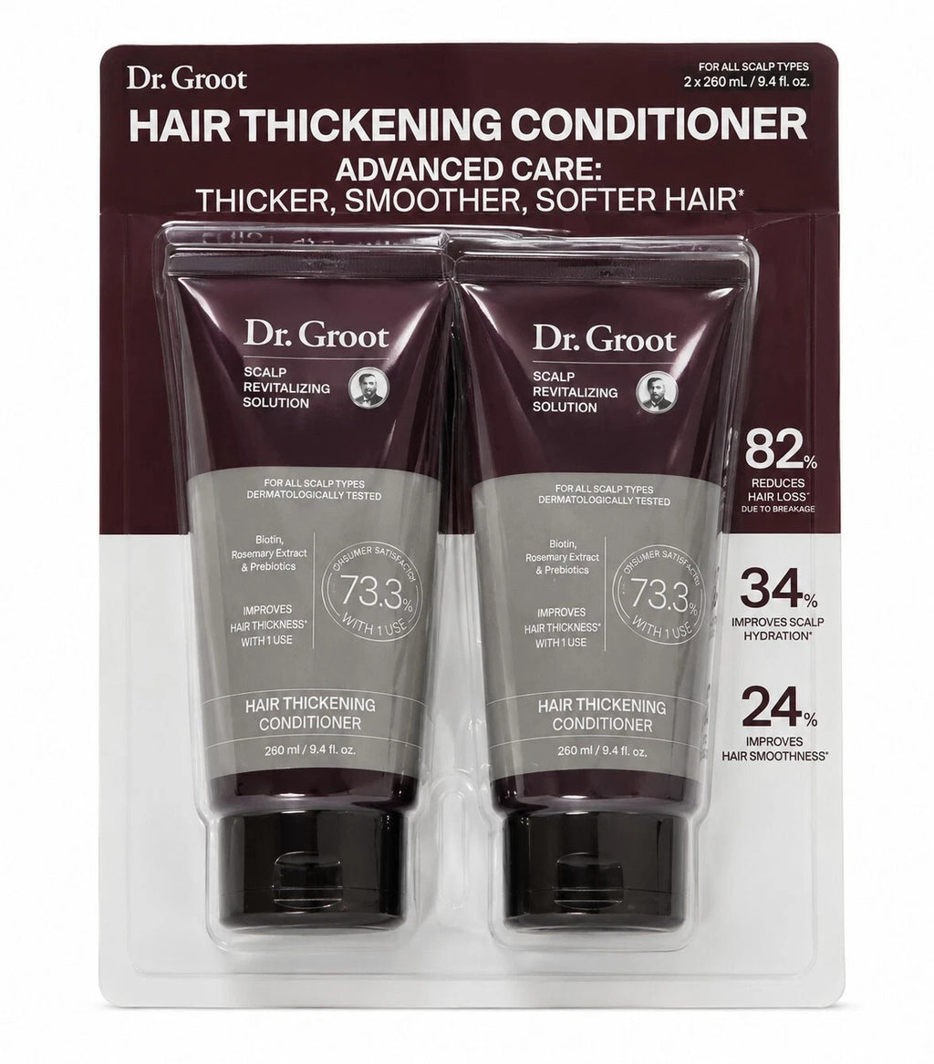 Hair Thickening Conditioner Set - 2x280ml Revitalizing Hair Care for Fine Hair