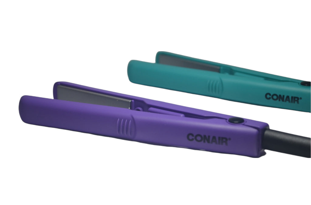 Mini Travel Ceramic Hair Straightener Flat Iron Dual Voltage - Conair