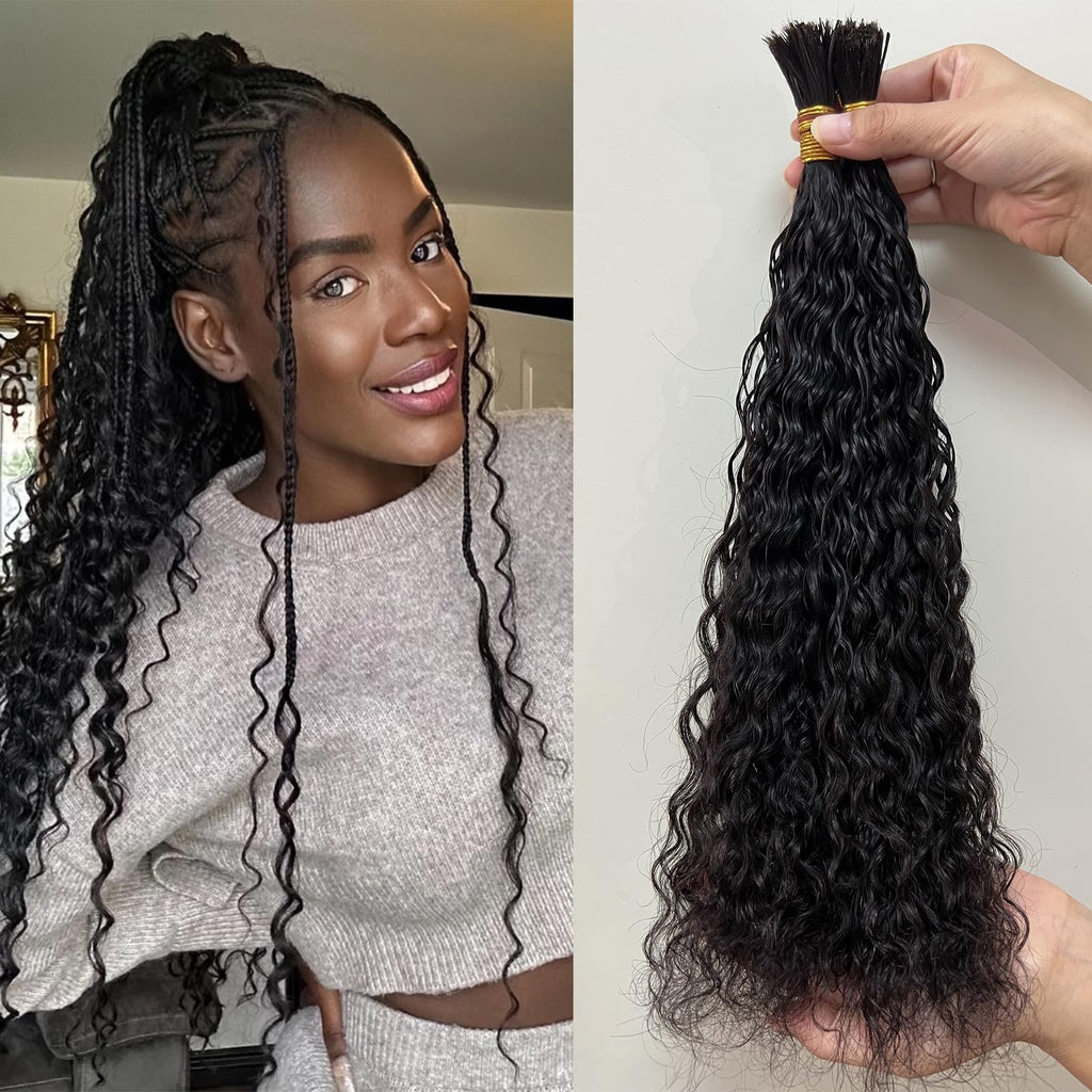 Human Hair Extensions 20 Inch Deep Wave Double Drawn Virgin Brazilian Hair