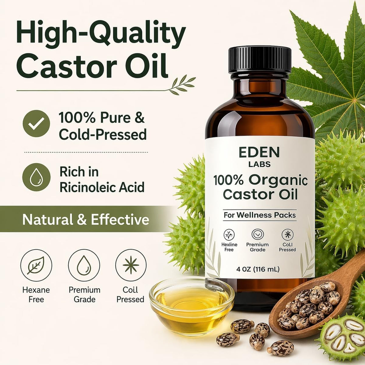 Reusable Castor Oil Pack with Adjustable Waistband - 116ml Organic Self-Care Wrap