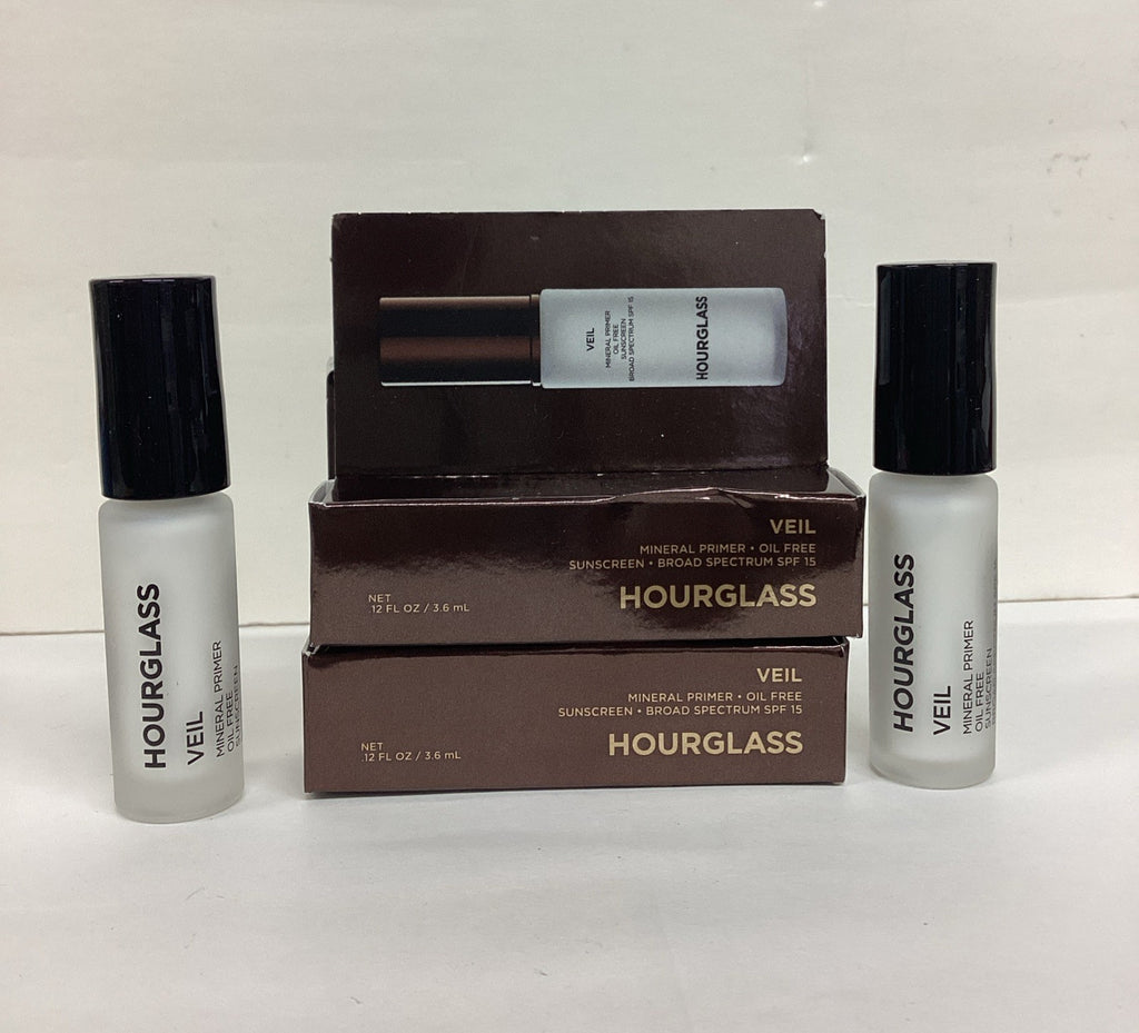 Travel Mineral Primer Veil SPF15 - Hydrating Face Makeup Base, Lot of 2