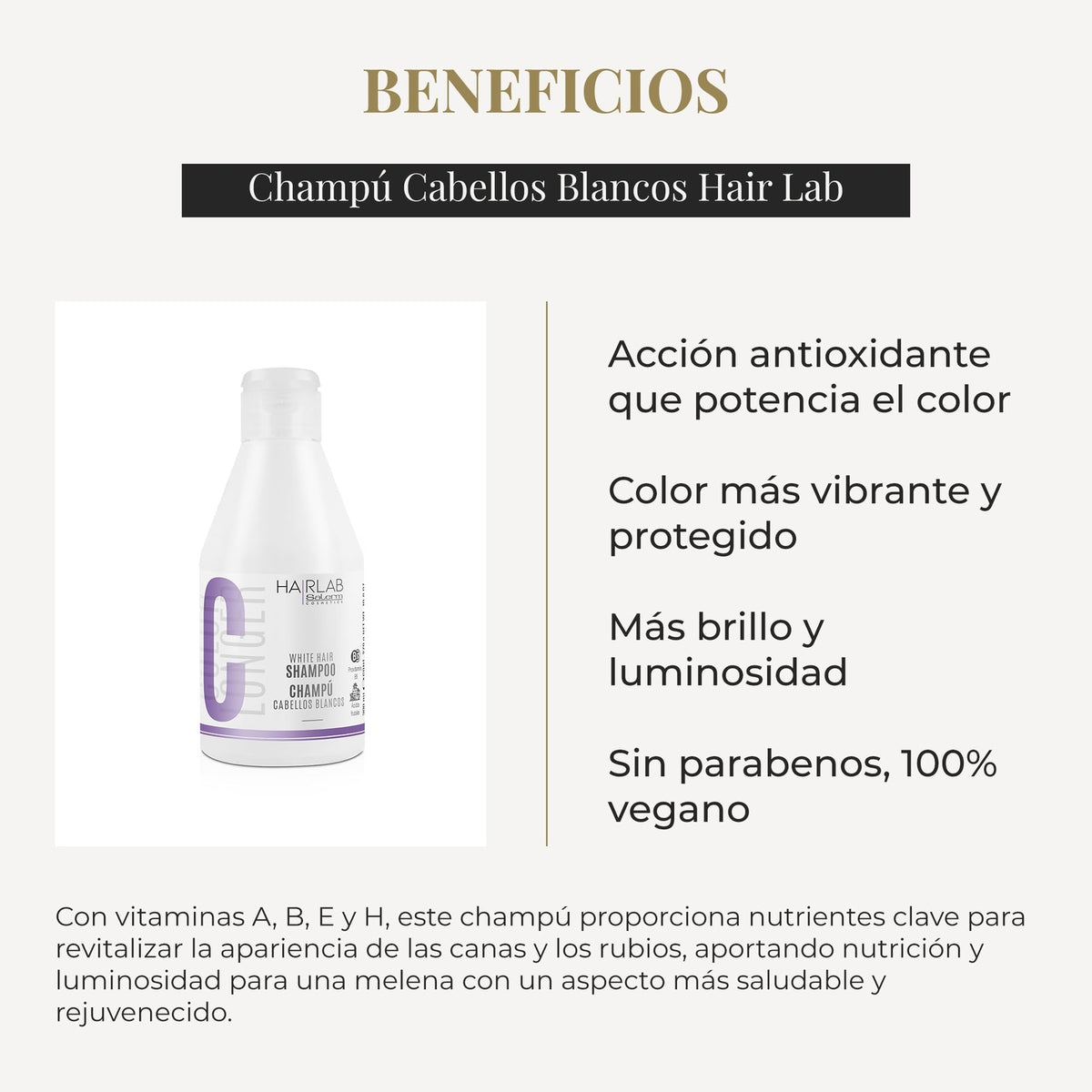 White Hair Shampoo for Gray Blonde Hair 10.6 Oz - Color Reviving & Brightening