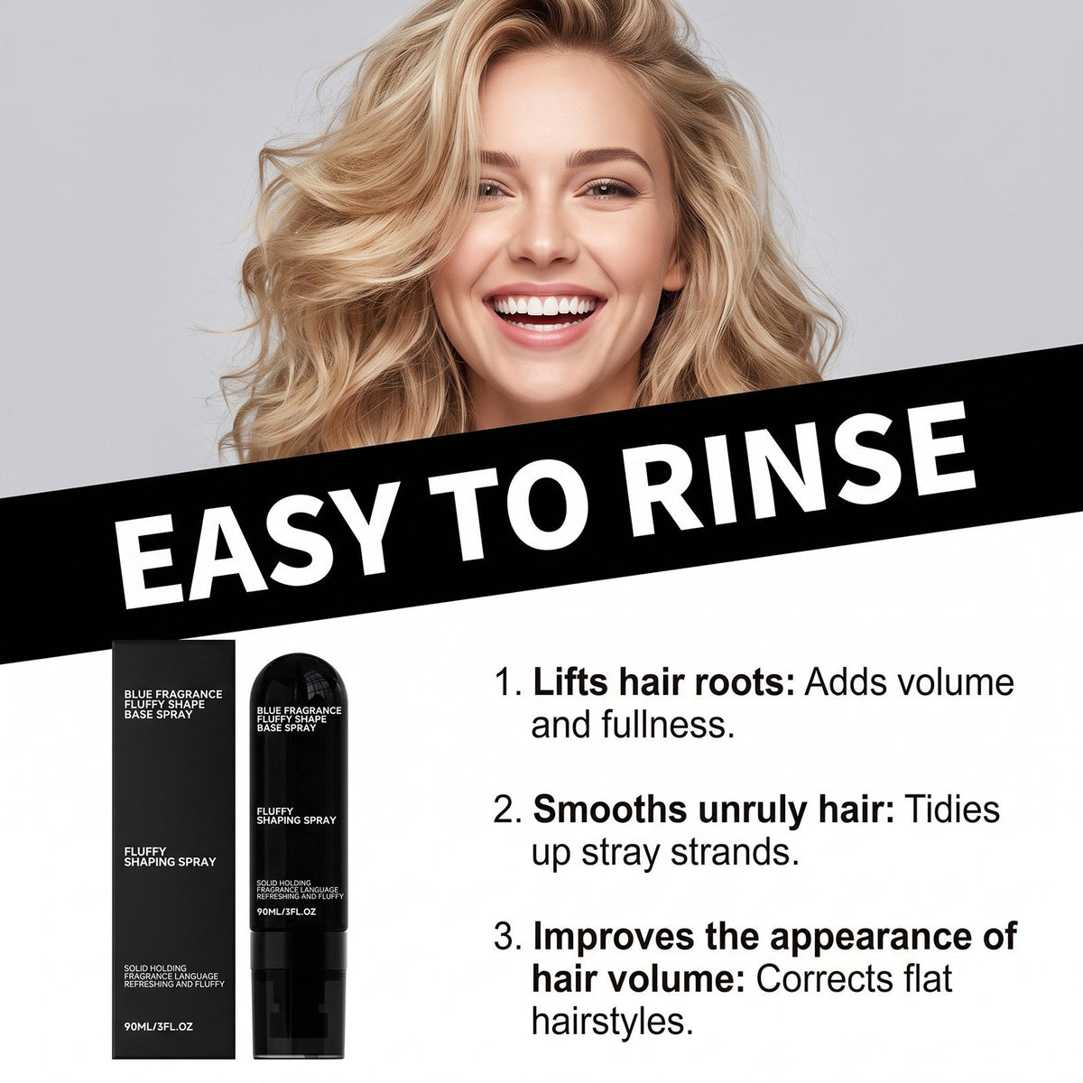 Peach Scented Volumizing & Setting Hair Spray - Lightweight Hold, 3 Fl Oz
