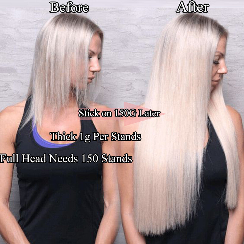 Human Hair Extensions Micro Loop Beads for Remy Russian Hair - Balayage Straight