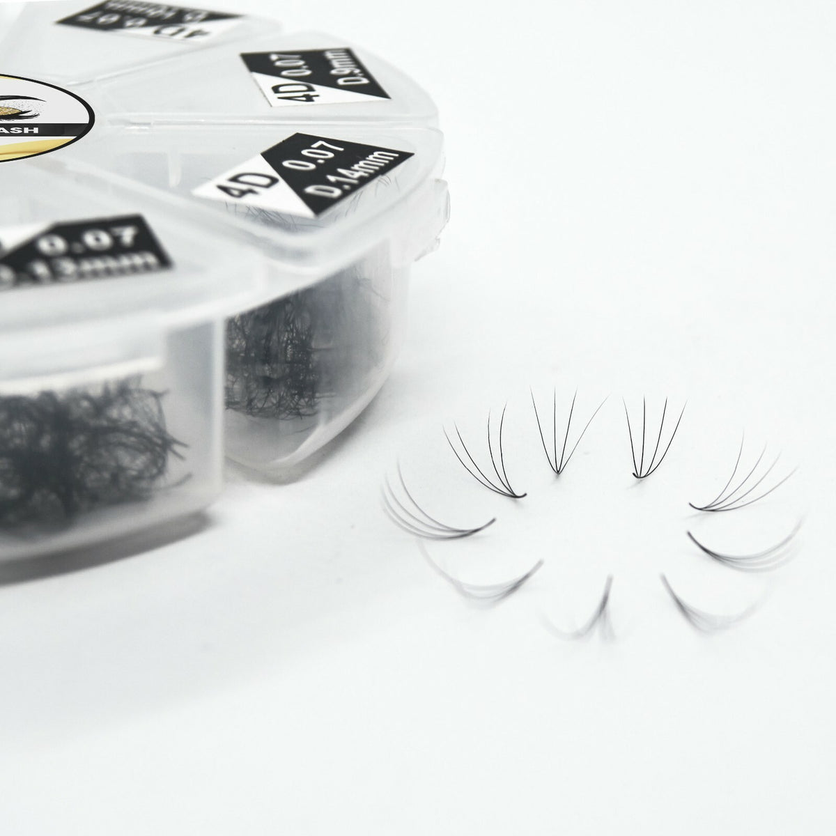 False Eyelashes 4D Mixed Lengths - 1000 Handmade Lashes for Lash Extensions