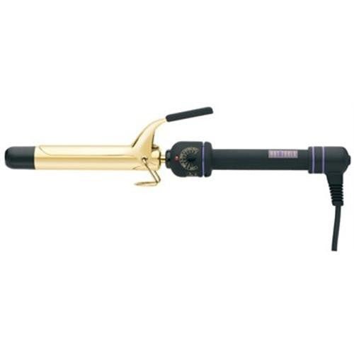 1-Inch Gold Hair Curling Iron - Professional Spring Style, Fast Heat Up