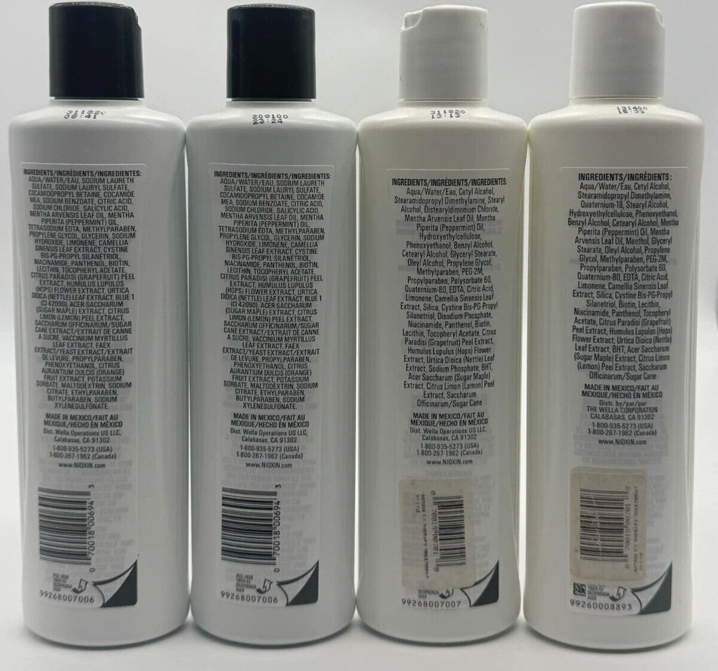4-Piece Hair Care Set - Nioxin Scalp Therapy Shampoo & Conditioner 10.1 FL Oz