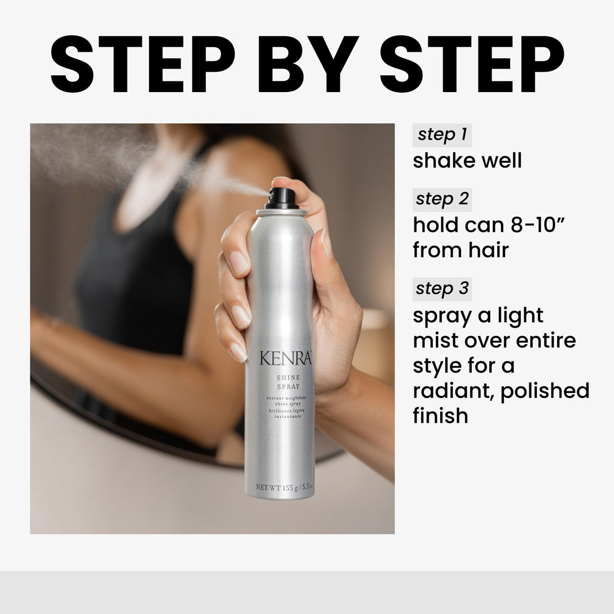 Weightless Shine Hair Spray - Tames Frizz & Flyaways, Enhances Color Vibrancy