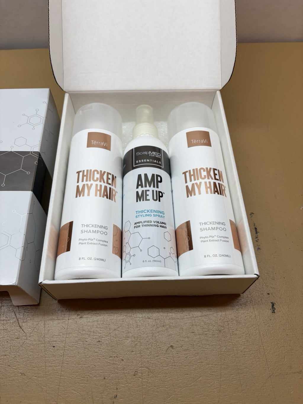 Thicken My Hair Shampoo Set with Thickening Spray for Men – 2 Bottles, 8 Oz Each