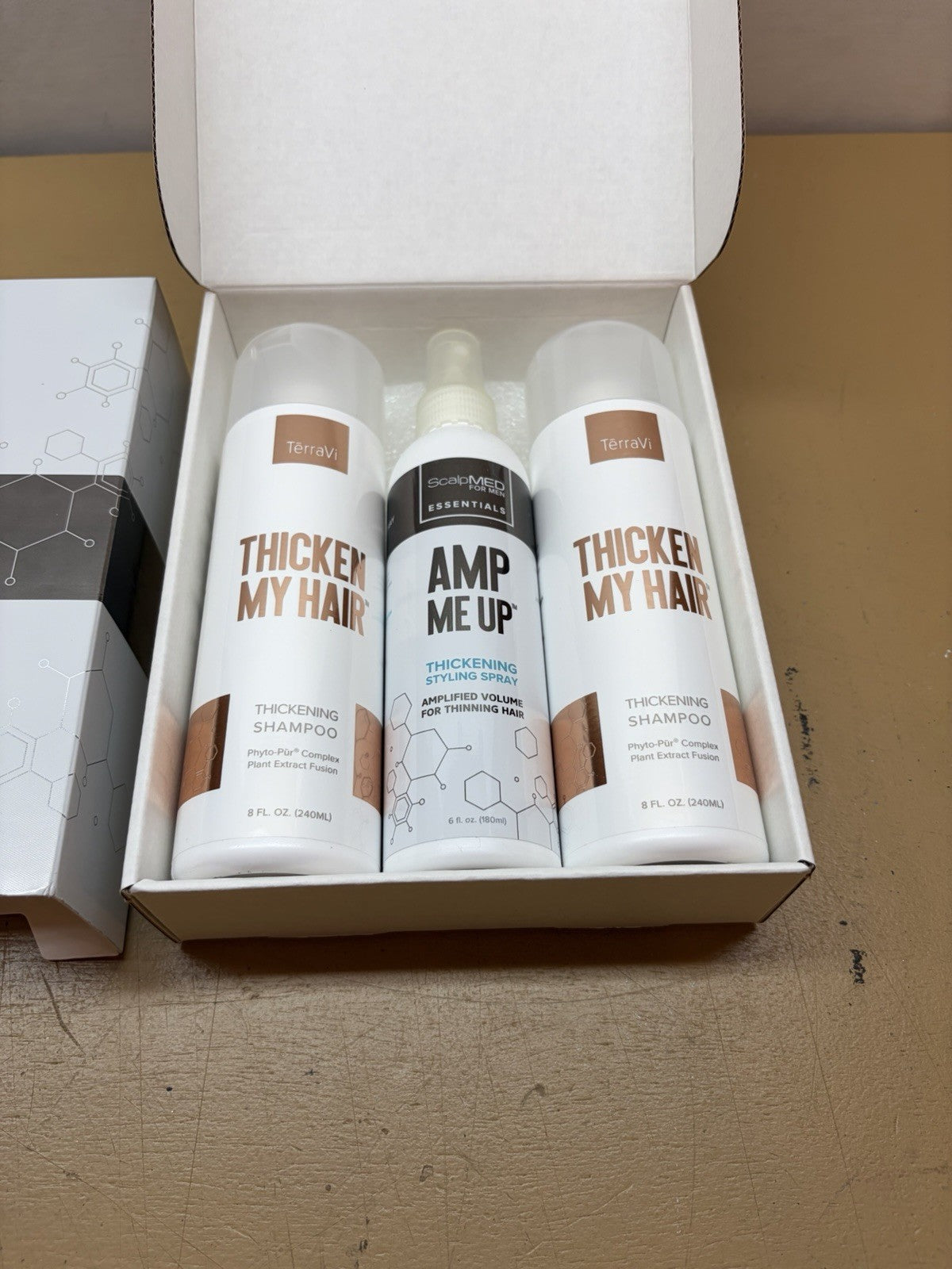 Thicken My Hair Shampoo Set with Thickening Spray for Men – 2 Bottles, 8 Oz Each