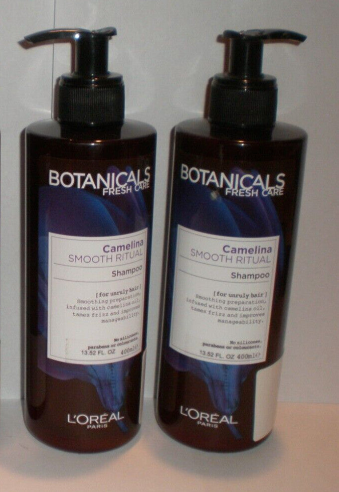 L'Oréal Botanicals Camelina Smooth Ritual Shampoo for Unruly Hair - 2 Pack 13.52 oz