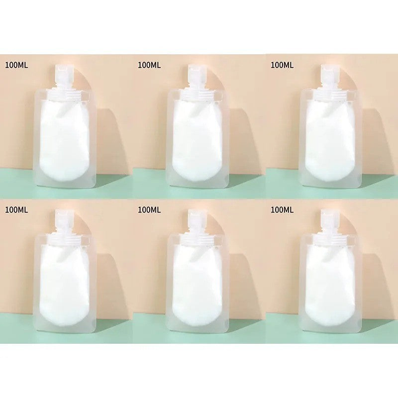 10 Pack Travel Toiletry Pouches TSA Approved Refillable Portable Organizer