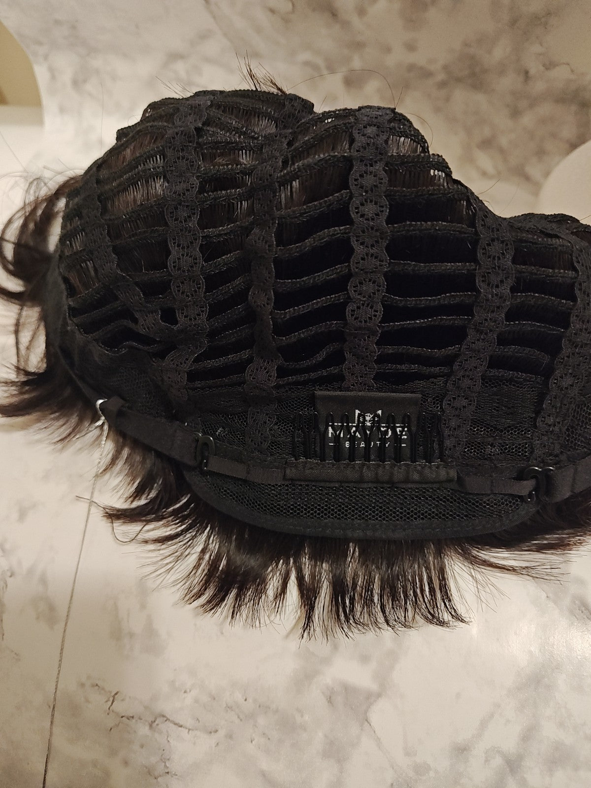 100% Human Hair Wig - Carmen Natural Brown Black - New with Tags