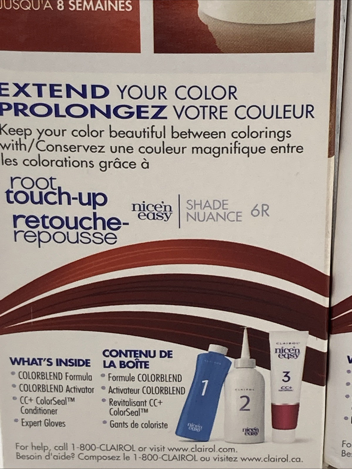 Clairol Born Red 6R/110 Natural Light Auburn Hair Dye - 2 Boxes