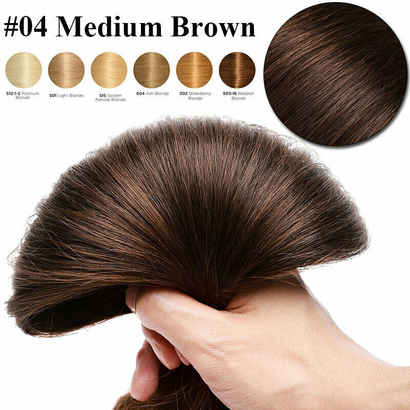 Double Weft Remy Human Hair Extensions Full Head Thick Clip-In Set
