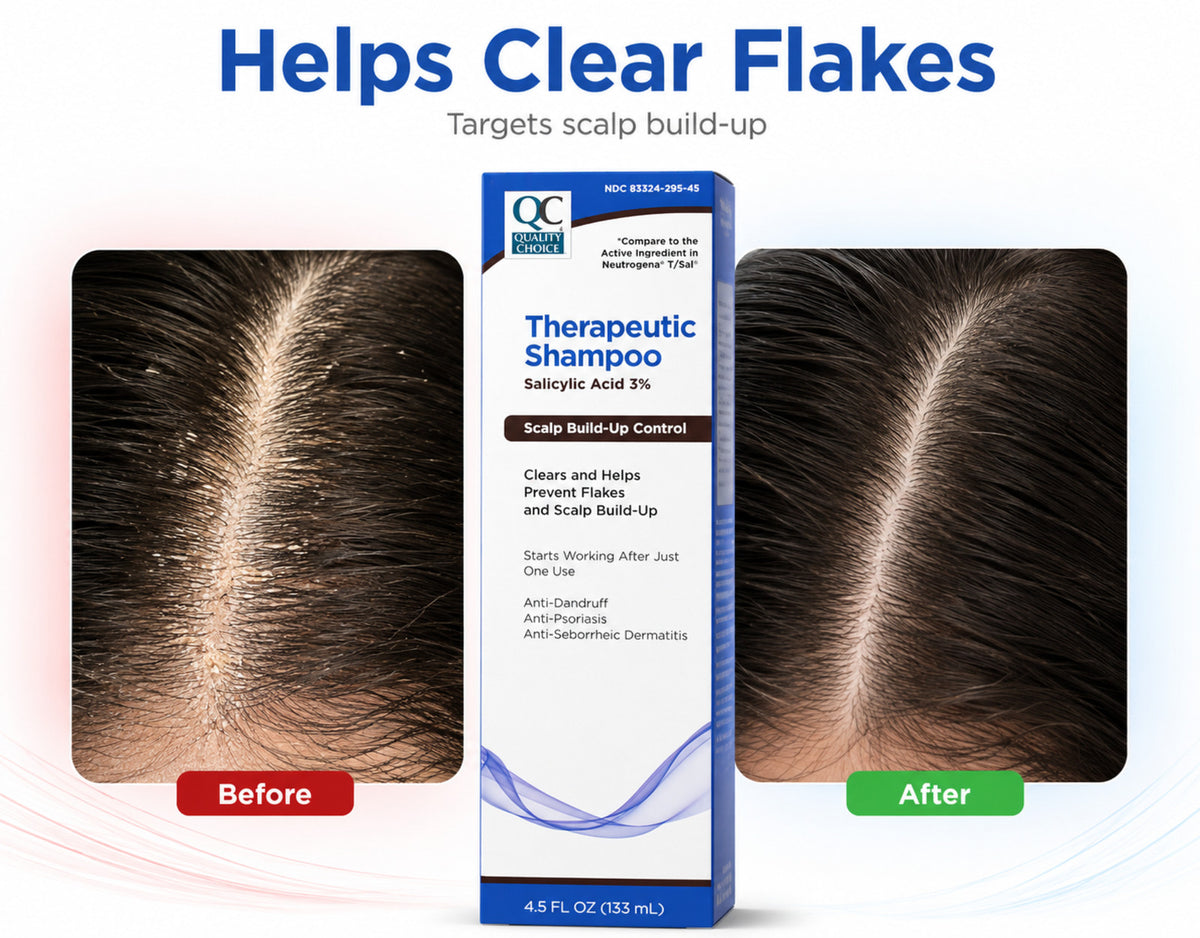 Therapeutic Dandruff Shampoo 4.5 oz Unisex Relief 5 Pack