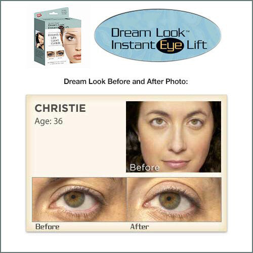Instant Eye Lift Strips for Droopy Hooded Eyelids, 64 Count - Clear Eyelid Tape