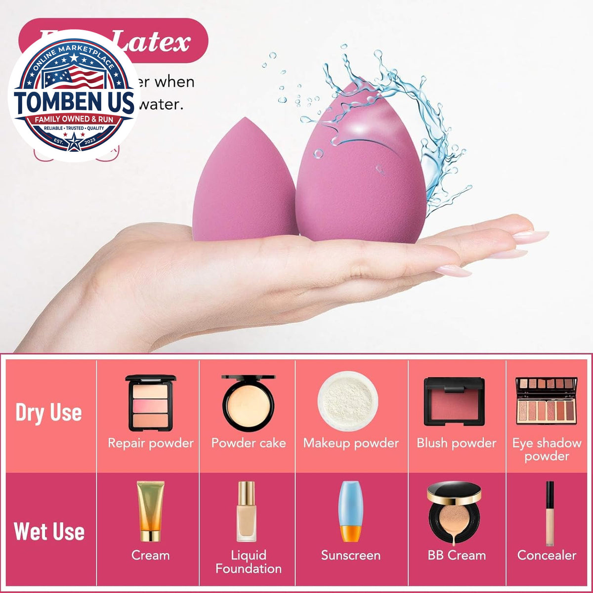 14PCS Makeup Sponge Set for Flawless Foundation & Blending - Sensitive Skin Friendly