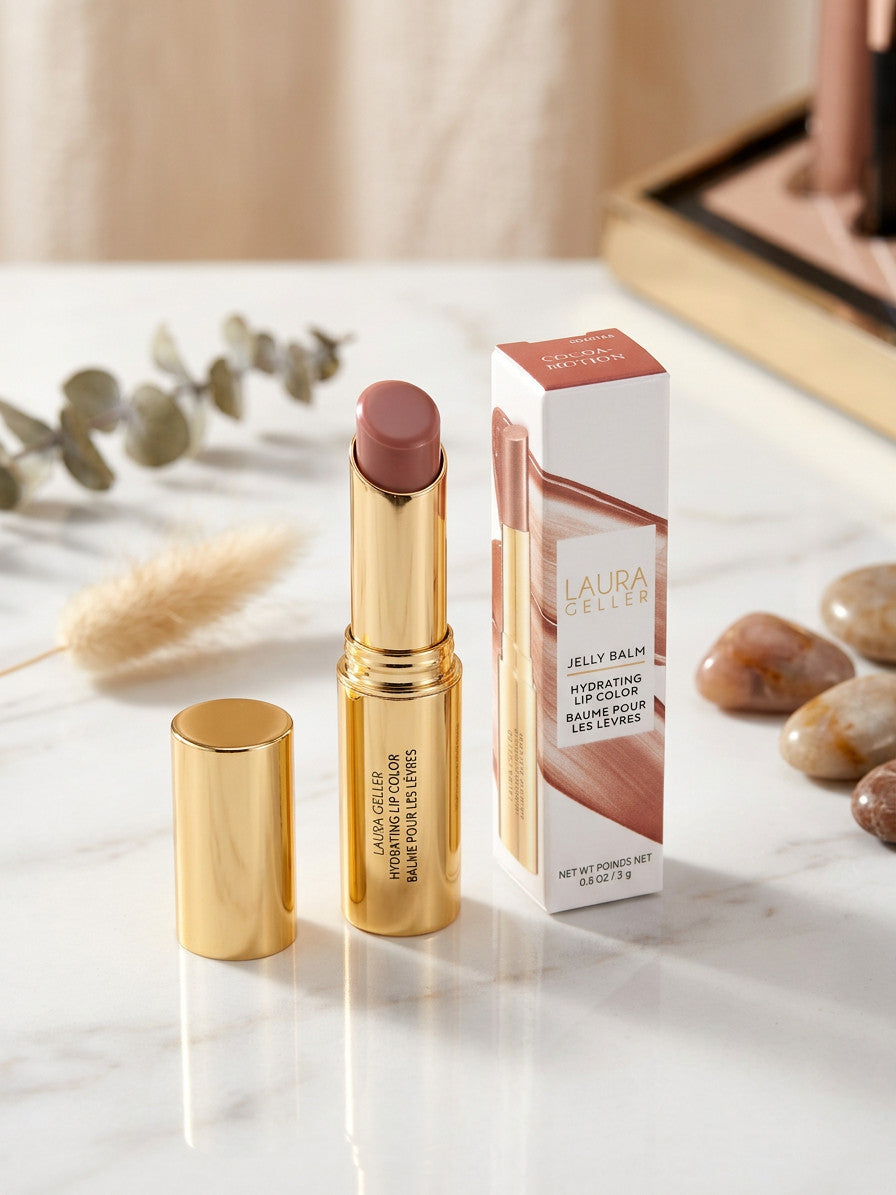 Hydrating Lip Balm Stick - Nourishing, Semi-Shine Lip Color with Squalane & Vitamin E