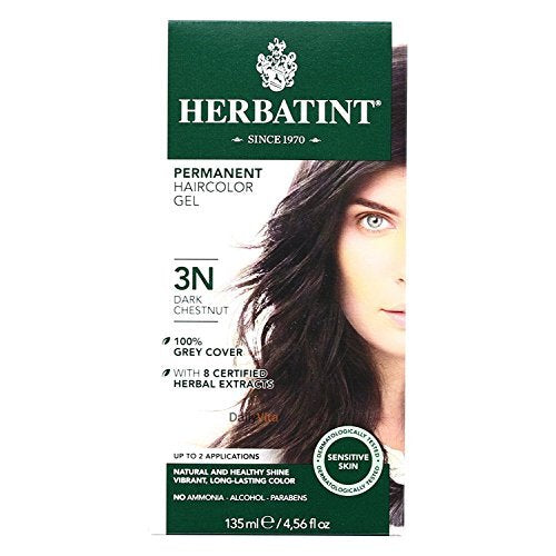 Herbatint Herbal Permanent Hair Color Gel - Natural & Gentle 4.56oz (2 Pack)
